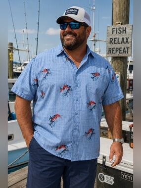 HAGGAR The Tuckless Shirt EUC
